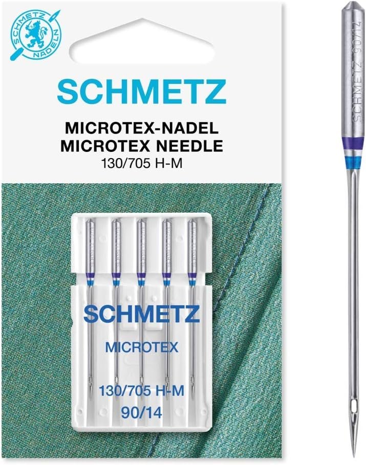 25 Schmetz Microtex Sharp Sewing Machine Needles 130/705 H-M Size 90/14
