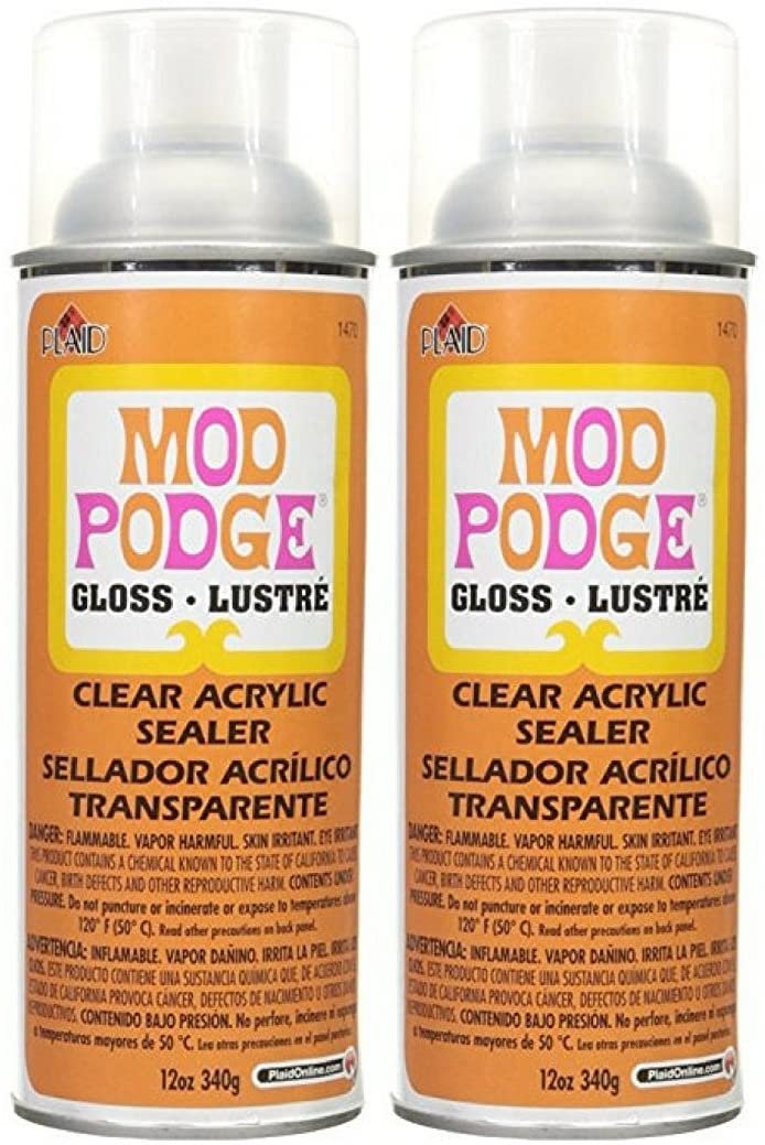 Mod Podge 1470 Clear Acrylic Sealer, 12 oz, Gloss (2)
