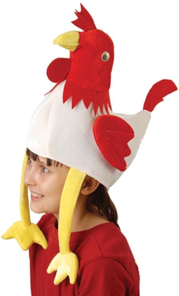 U. S. Toy H530 Rooster Hat, Multicolor, Standard Size
