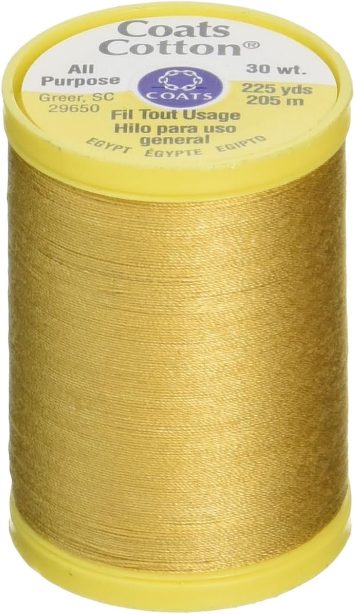 Coats: Thread & Zippers S970-7450 General Purpose Cotton Thread, 225-Yard, Temple Gold