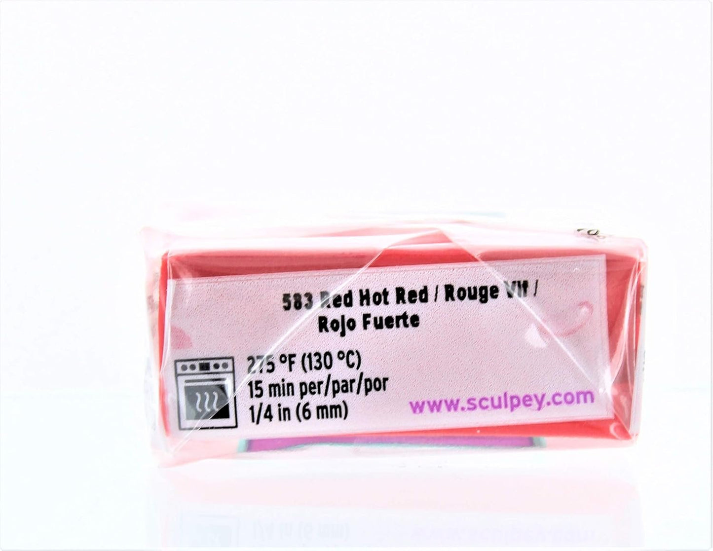 Sculpey Iii Polymer Clay 2oz-Red Hot Red