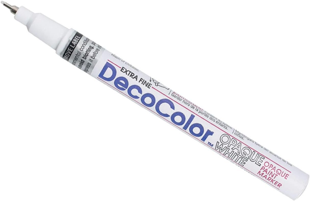 UCHIDA 130-C-0 Marvy Deco Color Extra Fine Opaque Paint Marker, White