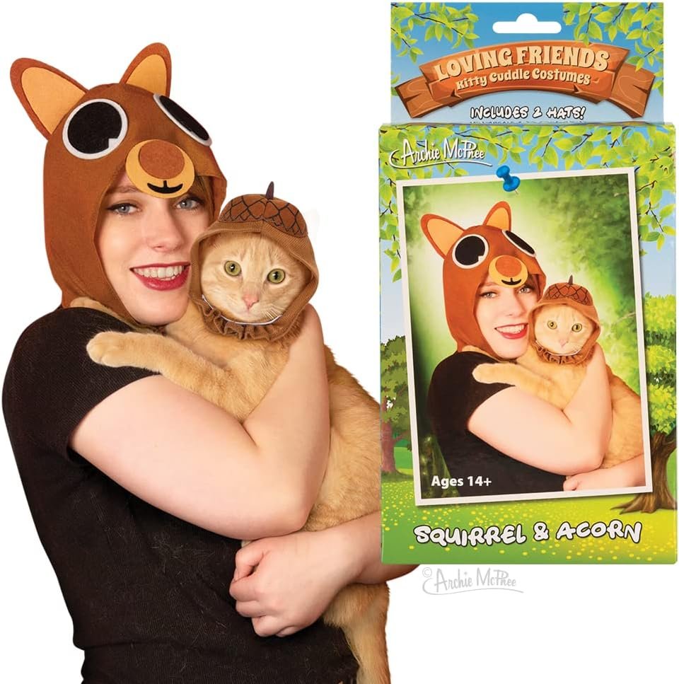 Archie McPhee kitty costumes pet apparel, All Size Fits All, Tan