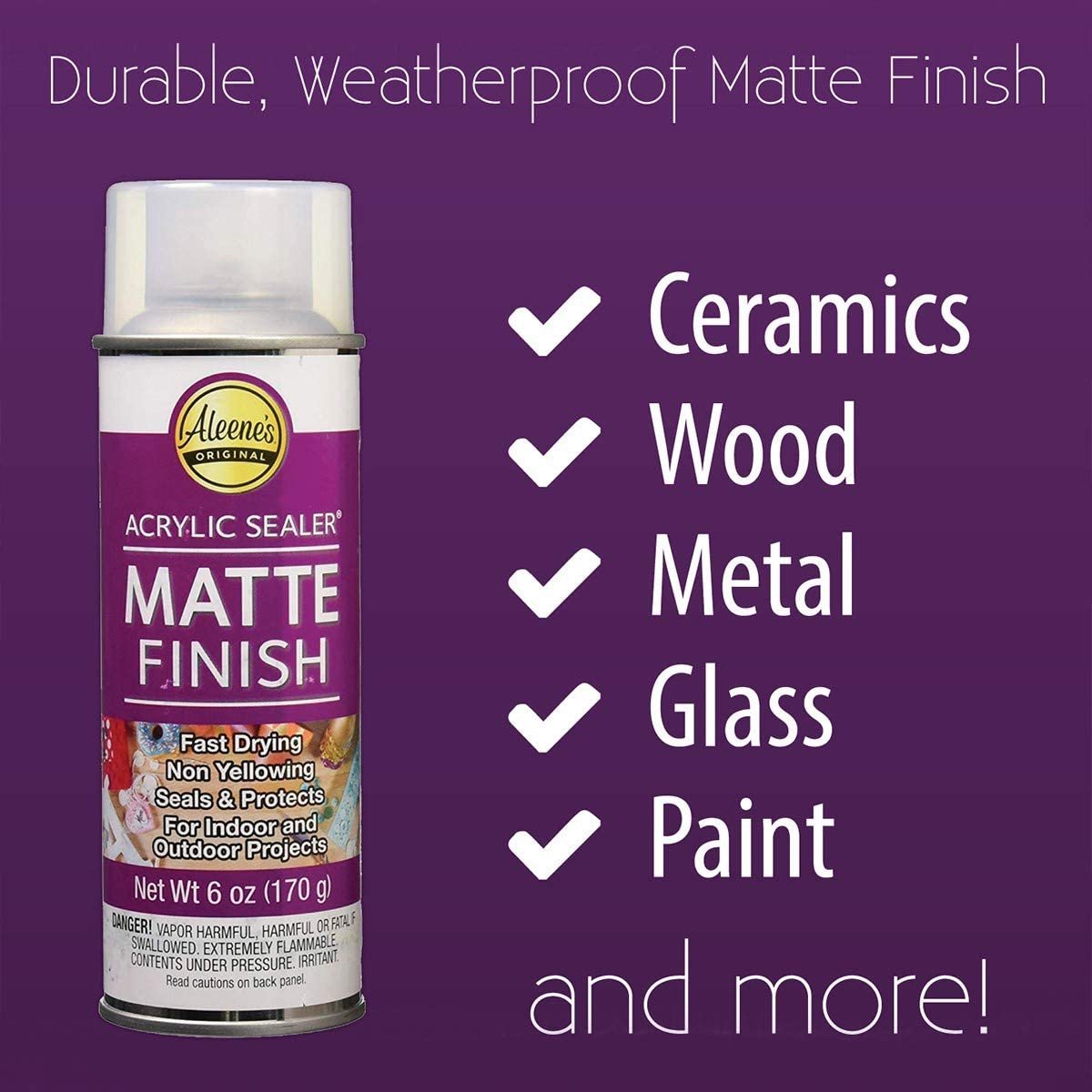 Aleene's 26413 Spray Matte Finish 6oz Acrylic Sealer, Original Version
