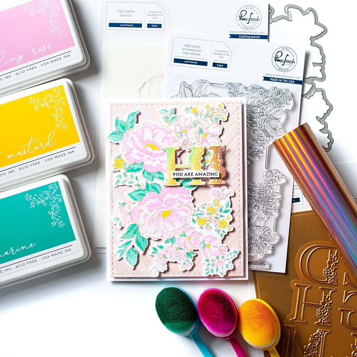 Pinkfresh Studio INNA Alpha HOT FOIL Plate