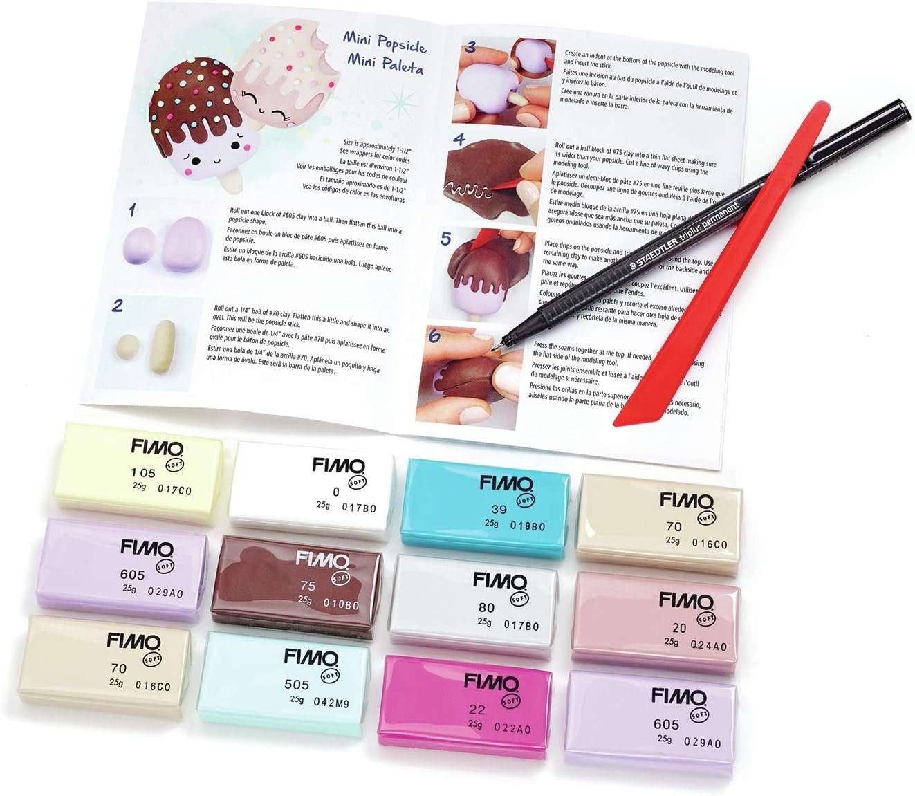 Fimo Professional Soft Polymer Clay 12/Pkg-Foodie Fun -8023C14F