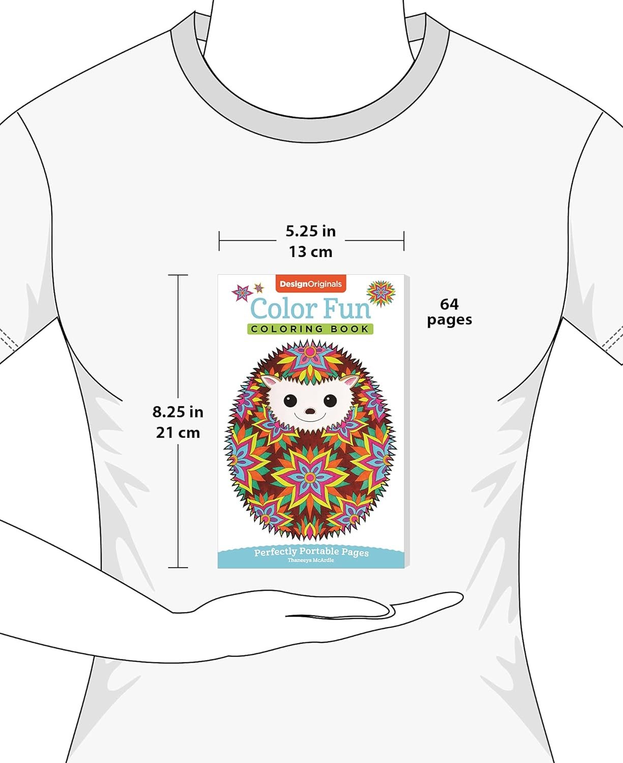 Color Fun Coloring Book: Perfectly Portable Pages (On-the-Go Coloring Book) (Design Originals) Extra-Thick High-Quality Perforated Pages & Convenient 5x8 Size to Take Along Wherever You Go