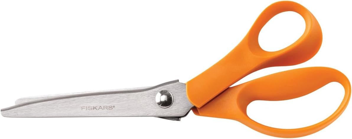 Fiskars 12-94458697WJ Pinking Shears, 8 Inch, Orange