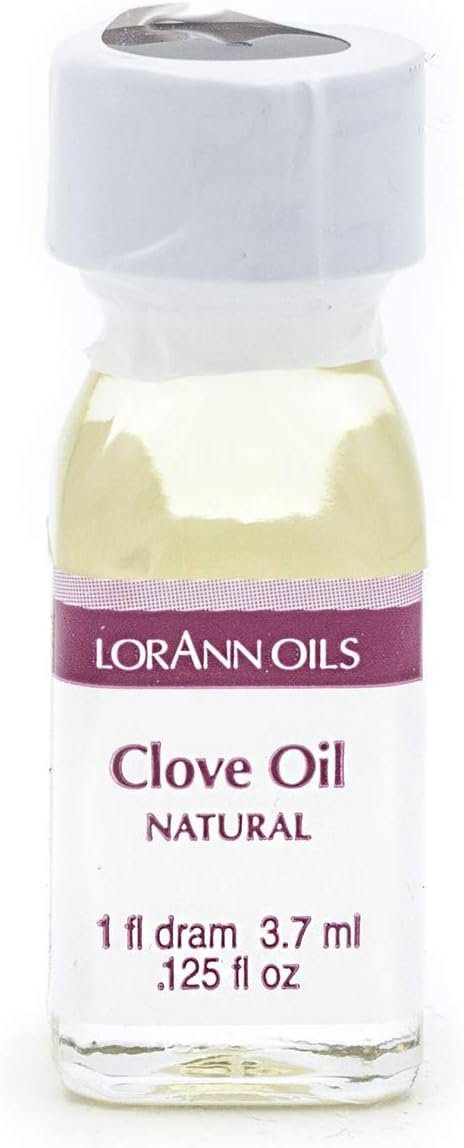 LorAnn Clove Leaf Oil SS Natural Flavor, 1 dram bottle (.0125 fl oz - 3.7ml - 1 teaspoon)