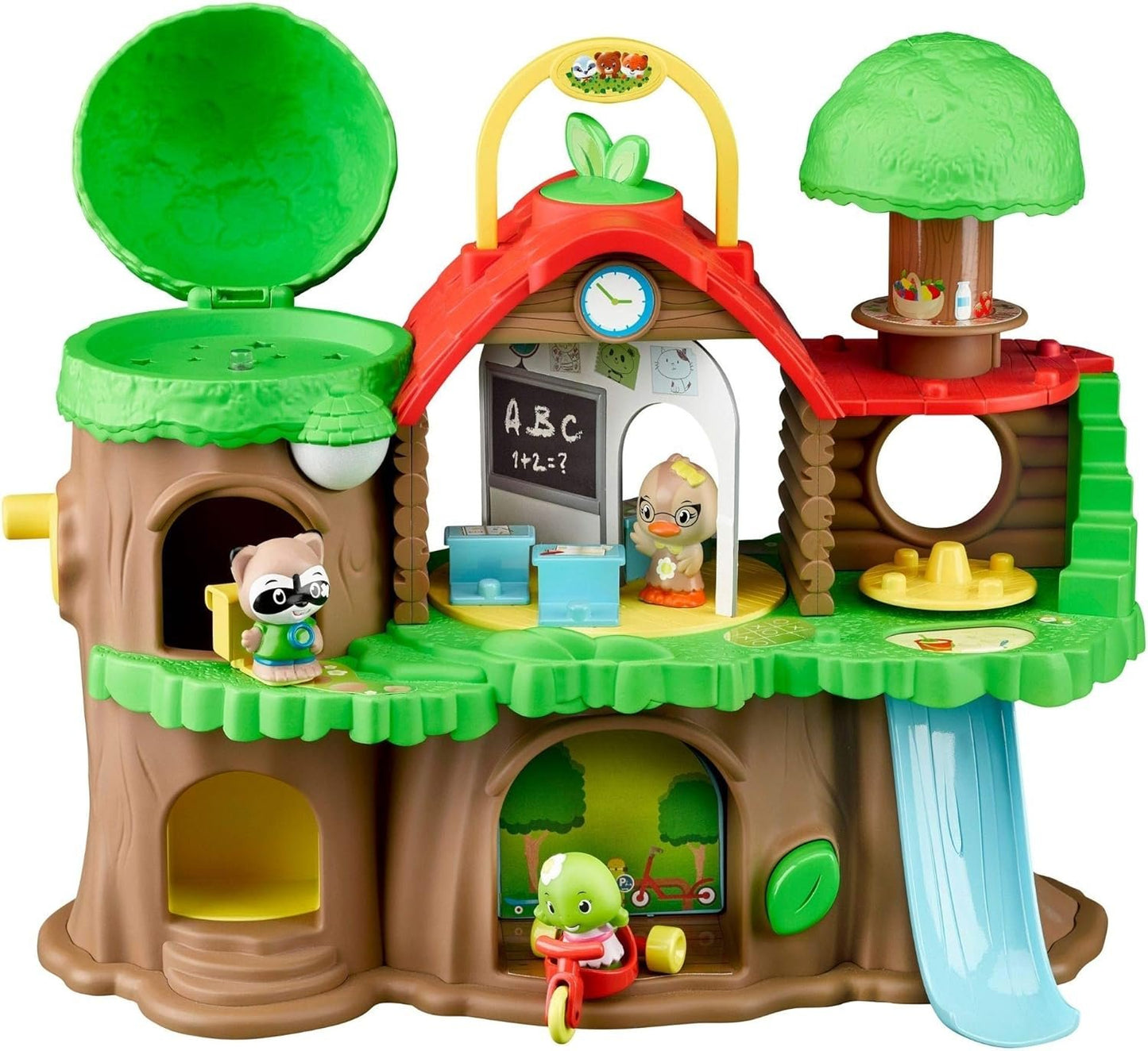 Fat Brain Toys Timber Tots Schoolhouse - Classic Imaginative Play for Ages 2+