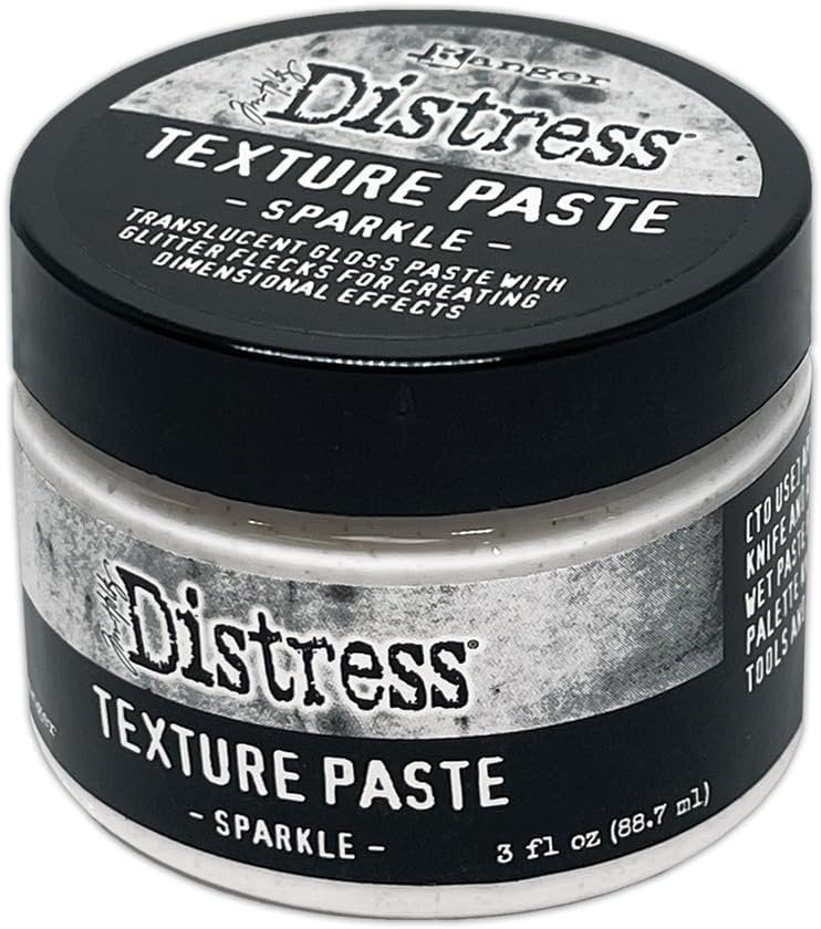Bundle- Ranger Ink - Tim Holtz - Christmas - Distress Grit Paste Snowfall and Sparkle Distress Texture Paste - 2022 and 2023 Releases