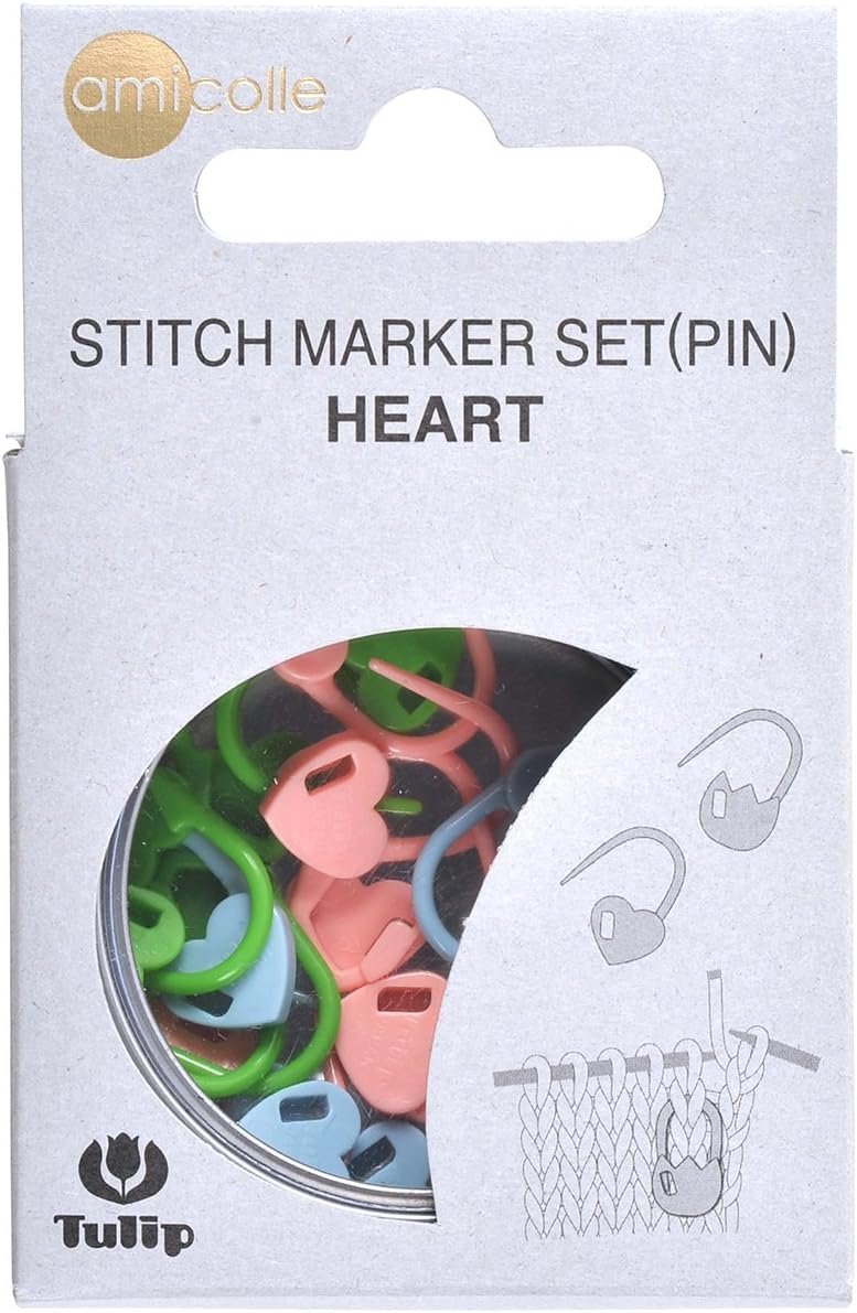 Tulip Needle Company AC-033E Stitch Marker Set 15/Pkg-Heart