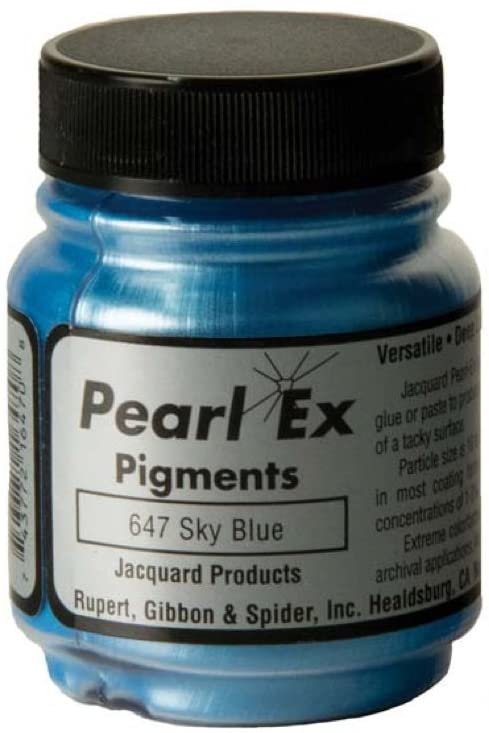 Jacquard Jac-JPX1647 Pearl Ex Powdered Pigment, 0.75 oz, Sky Blue