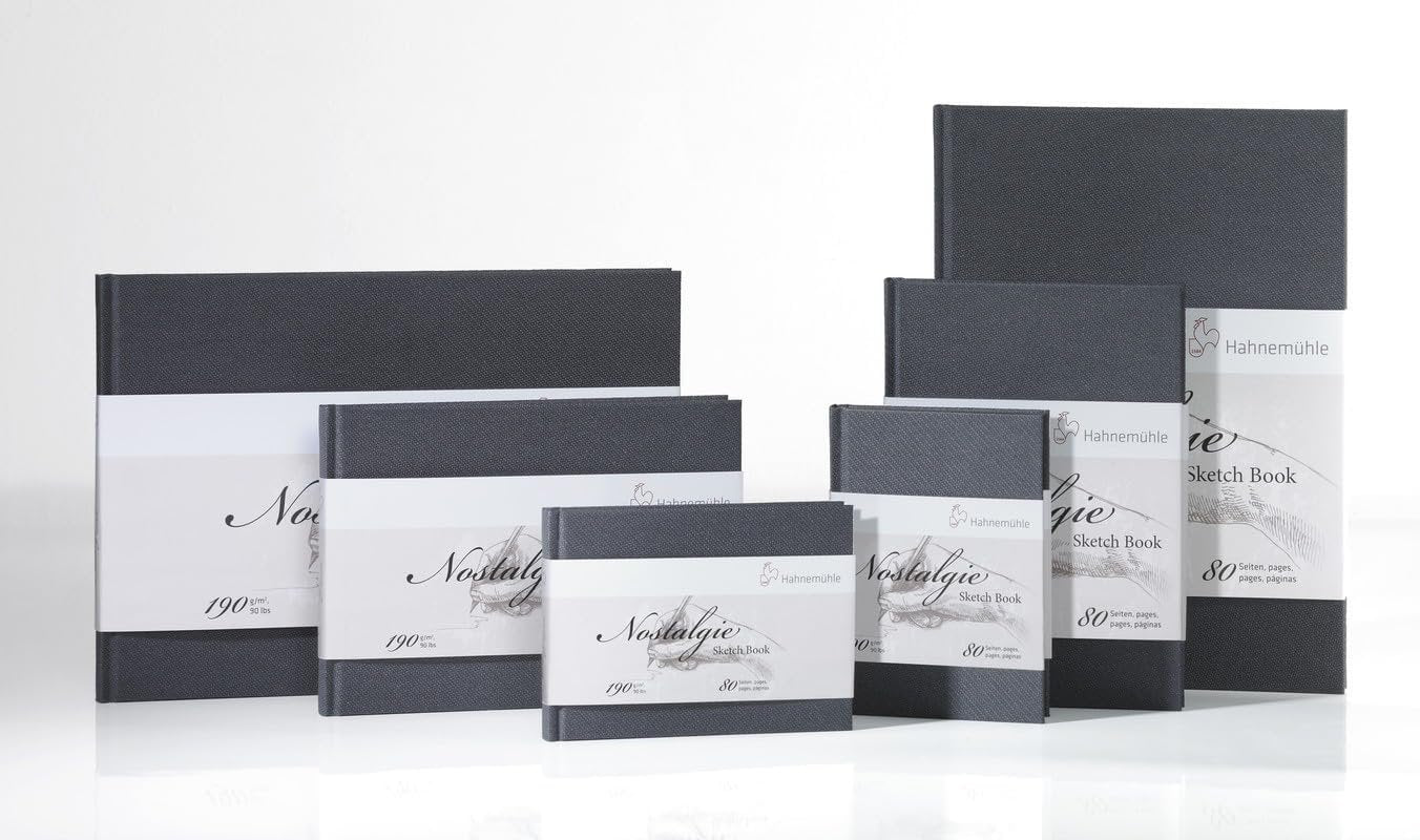 Hahnemuhle Nostalgie Sketch Book Portrait A6 (5.8X4.1 inches) 190gsm 40 sheets/80 Pages