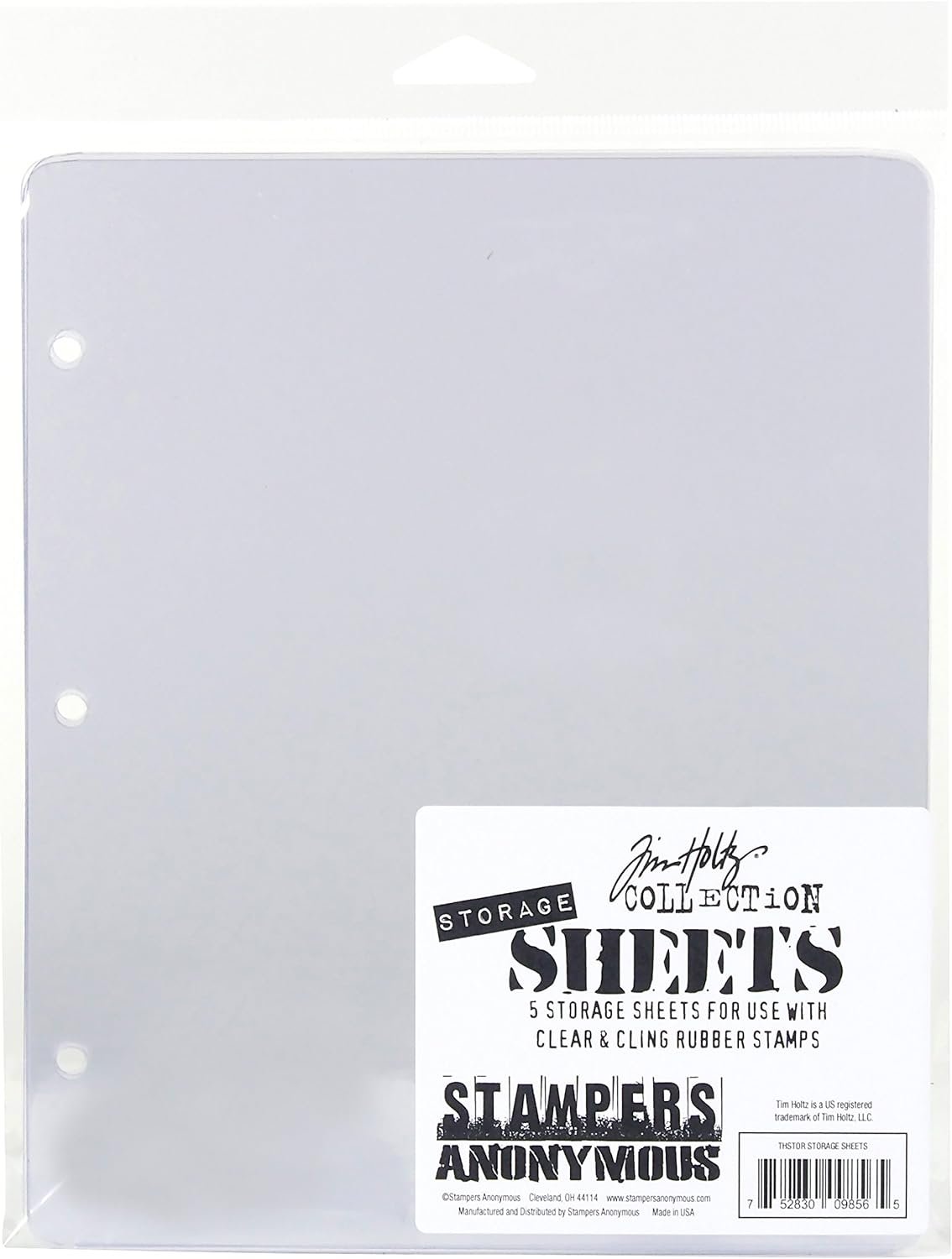 Stampers Anonymous Tim Holtz Storage Sheets, Multicolor