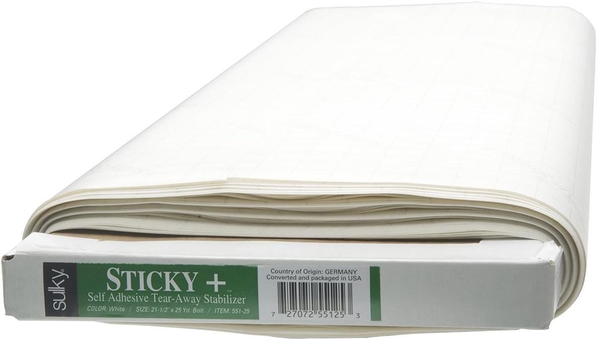 Sulky Sticky Stabilizer, 22.5" by 25 yd, White