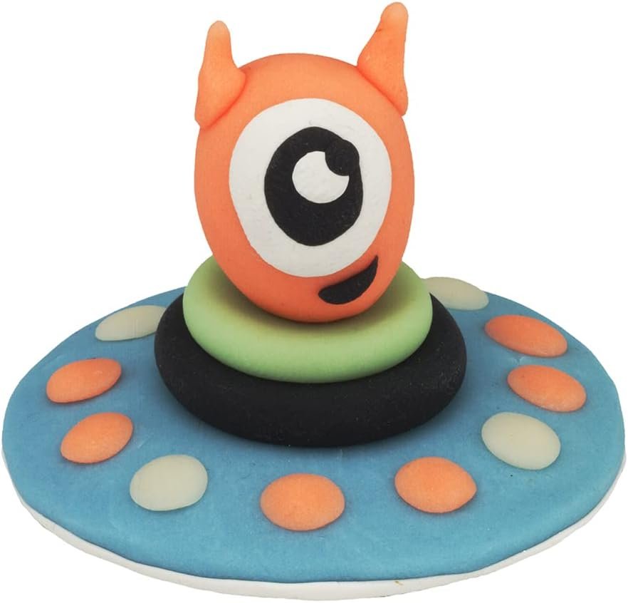 Sculpey Bake Shop Glow in the Dark Polymer Oven Bake Clay, 6 unique color set, clay projects glow in the dark made for creating holiday, DIY projects, jewelry and school projects.