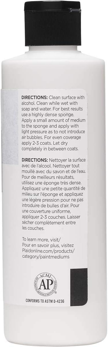 FolkArt Top Coat, 8 oz, 8 Fl Oz (Pack of 1), Frost Effect