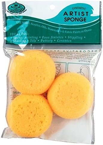 ROYAL BRUSH Synthetic Artist Sponges, 3/Pack