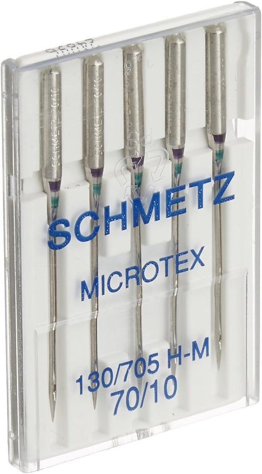 Schmetz Microtex Sharp Machine Needles, Size 10/70 5/Pkg