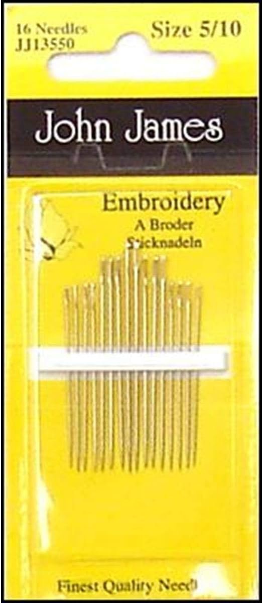 Colonial Needle Crewel/Embroidery Hand Needles-Size 5/10 16/Pkg