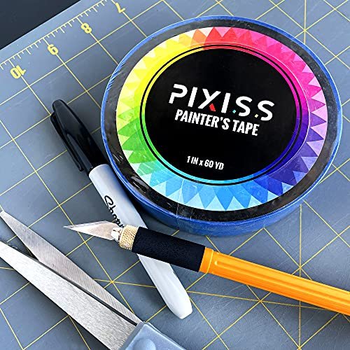 Aleene's Spray Gloss Finish, 6 Oz Acrylic Sealer, Snap and Spray Paint Can Handle Sprayer Tool, Blue Multi-Surface Painters Tape