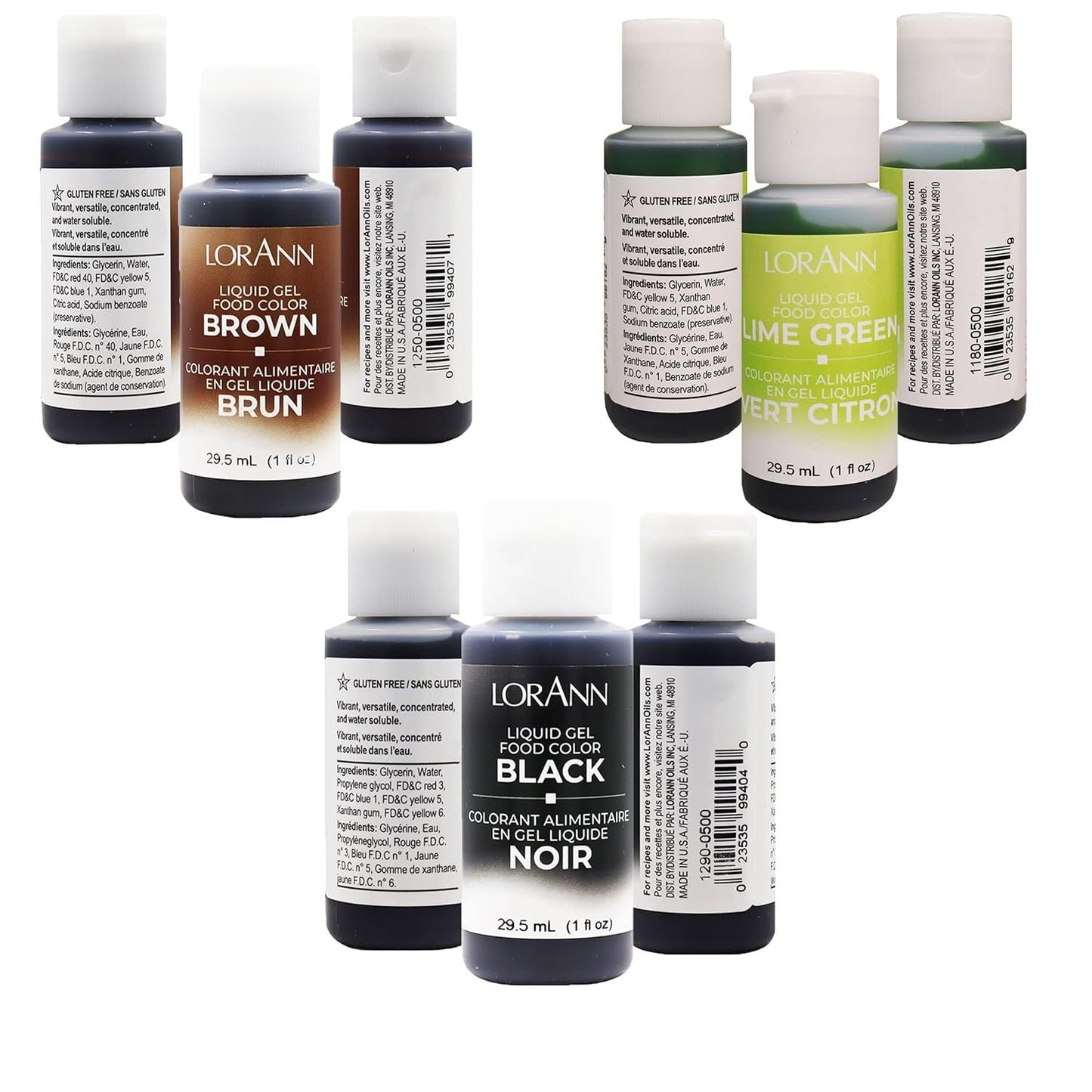 LorAnn Liquid Gel Food Color Assortment - 12 Pack