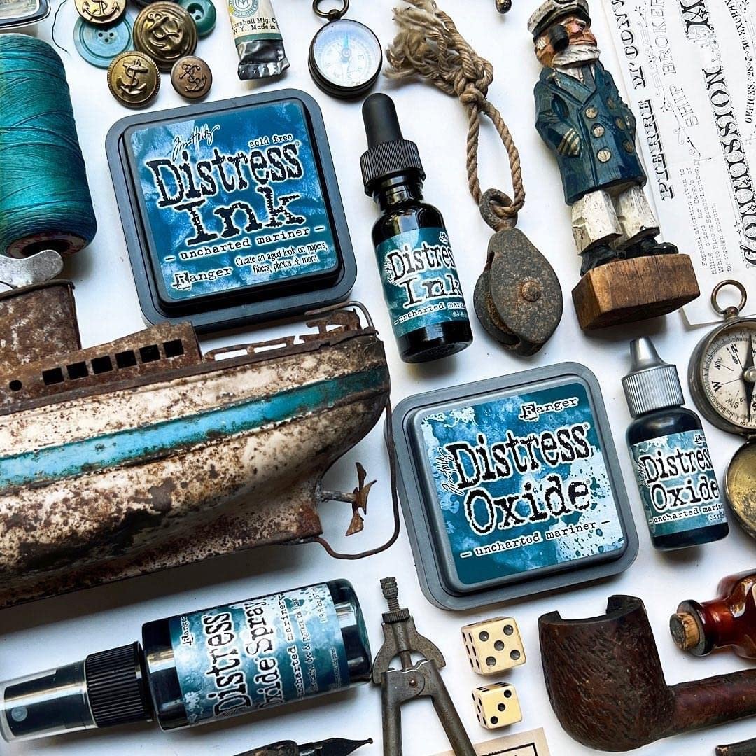 Bundle Uncharted Mariner Tim Holtz Distress New June 2022 ranger158- Full Set One of Each Item