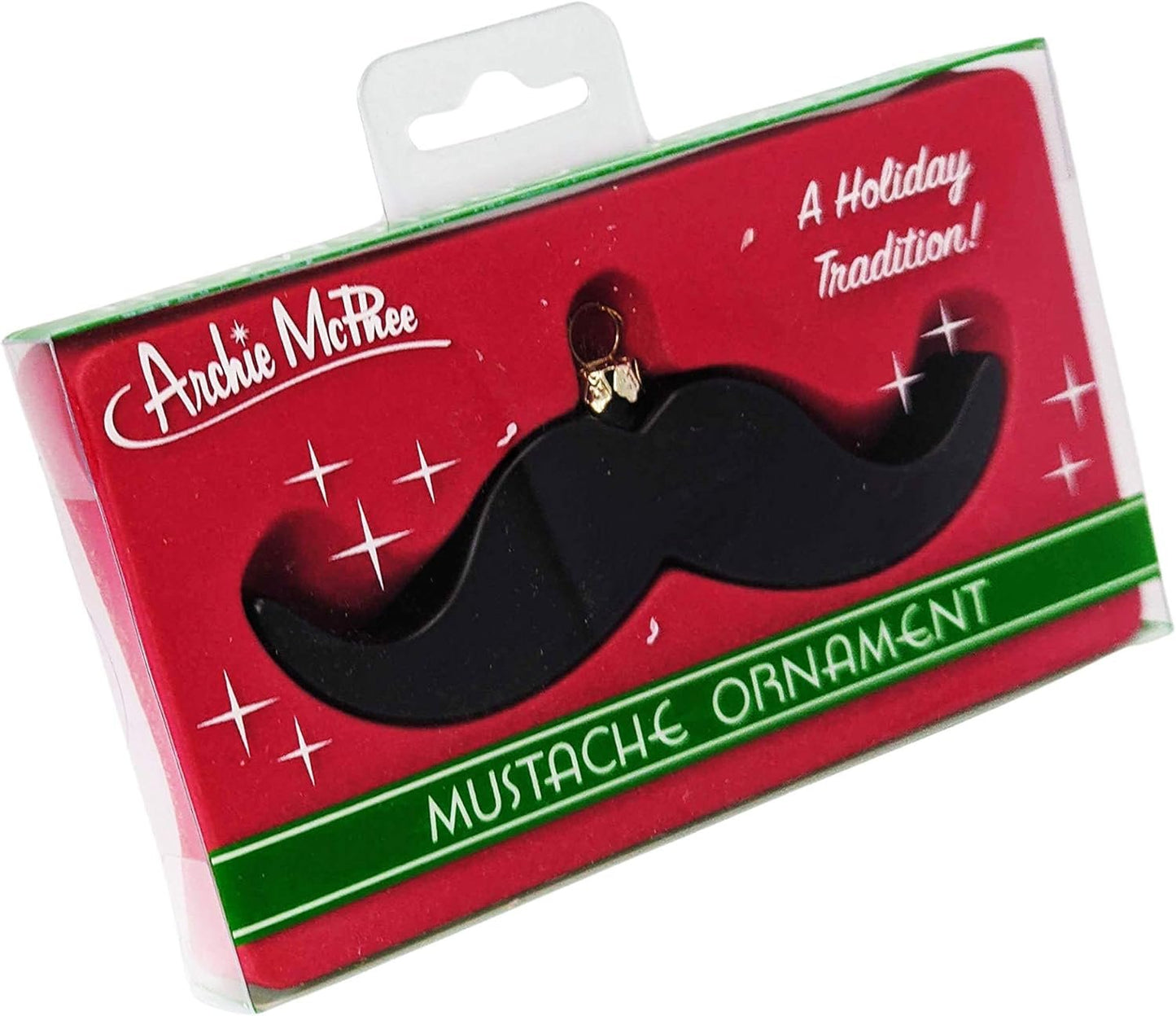 Archie McPhee Mustache Ornament for Holiday Trees