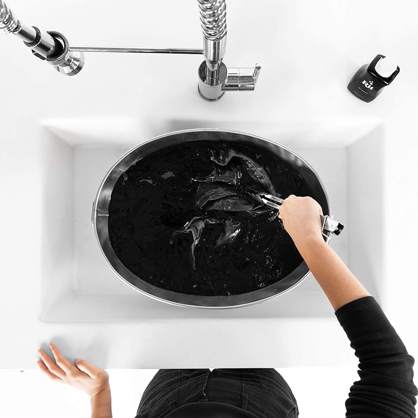 NAKOMA PRODUCTS 85857 RIT TIE DYE KIT BACK2BLACK, Back to Black