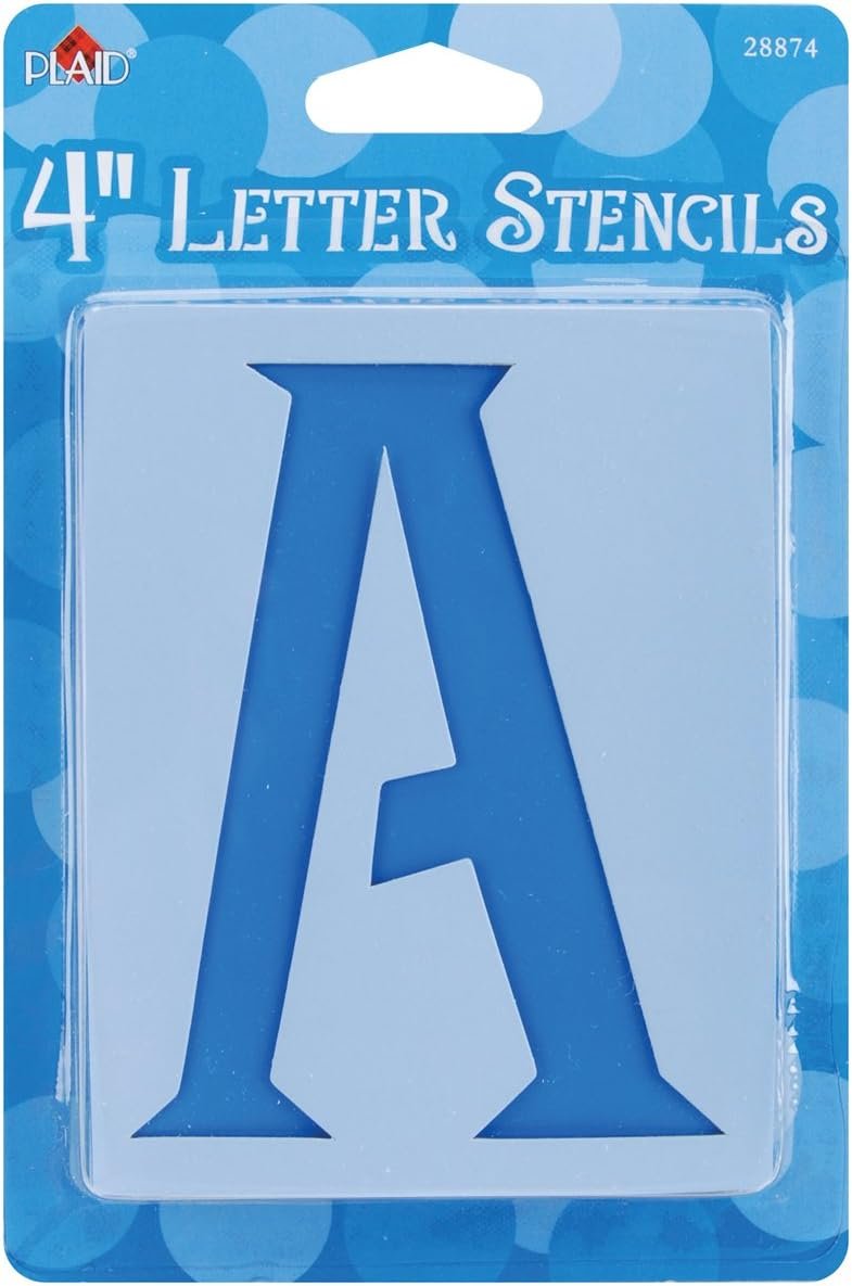 Plaid Letter Stencil Value Pack (4-Inch), 28874 Genie