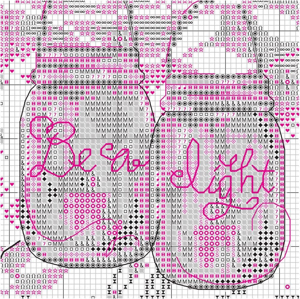 Dimensions Counted Cross Stitch Kit for Beginners, 'Be a Light', 14 Count Navy Aida, 7'' x 5''