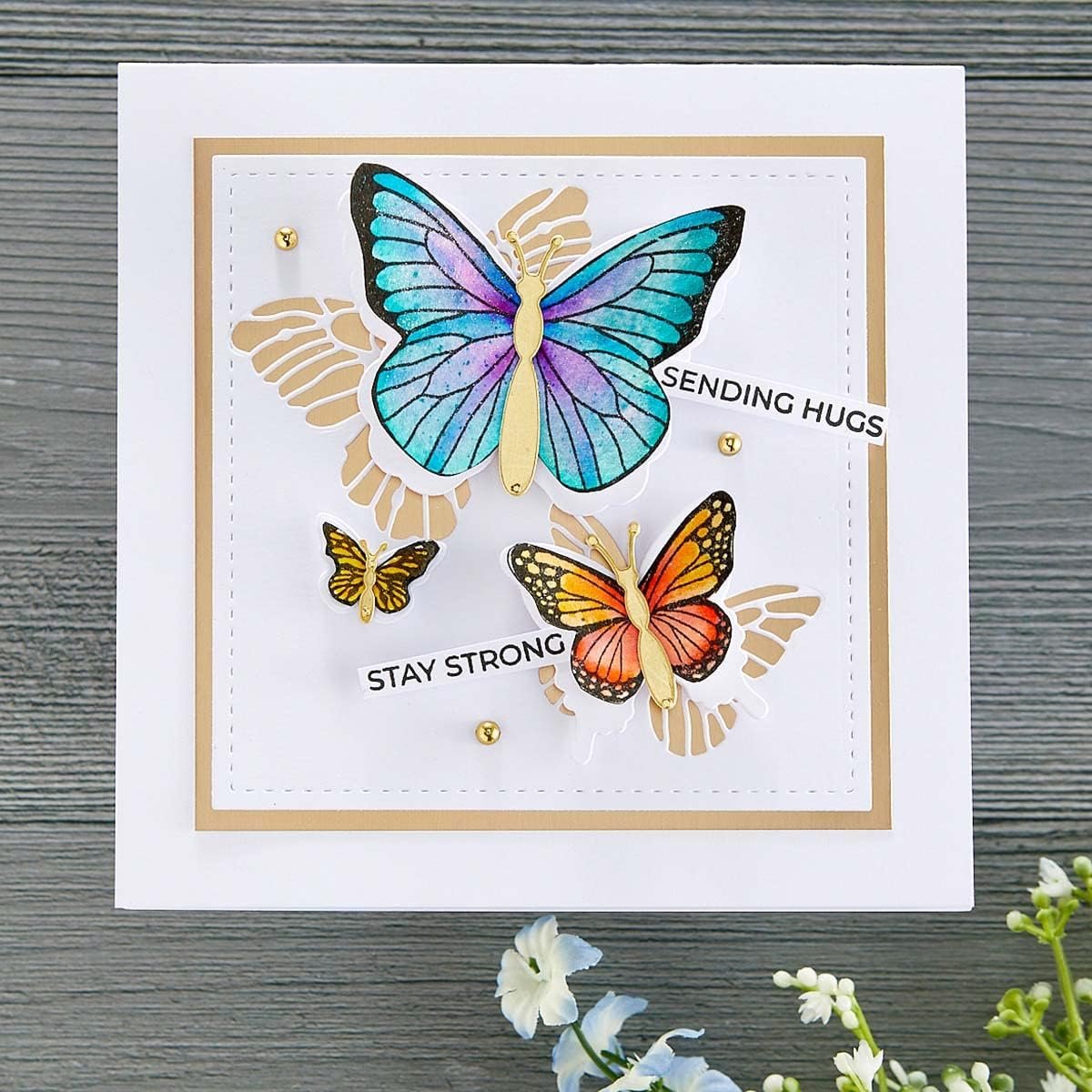 SPELLBINDERS PAPERCRAFTS, INC SPELLBINDRS Designer Deli BFLY, Bronze