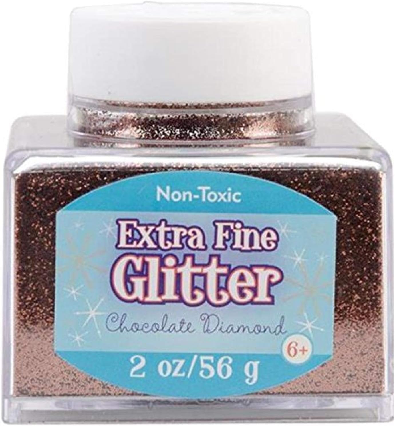 Sulyn 2oz. Glitter Stacker Jar - Chocolate Diamond