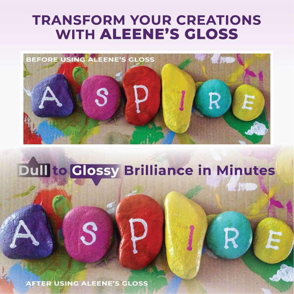 Aleene's Gloss Acrylic Sealer Spray (2-pack, 6oz.) with Attachable Spray Can Nozzle Handle - Sprayer and 2 Cans of Gloss Finish for Acrylic Painting - Clear, Glossy, Water Proof Spray Sealant