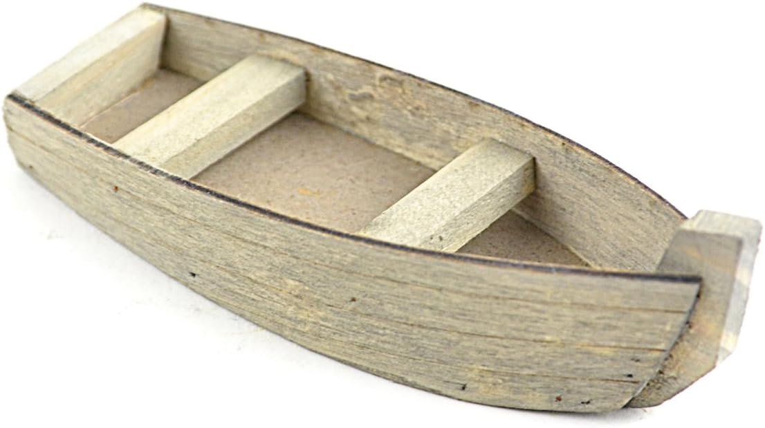 Touch of Nature 85109 Wood Fishing Boat 4"