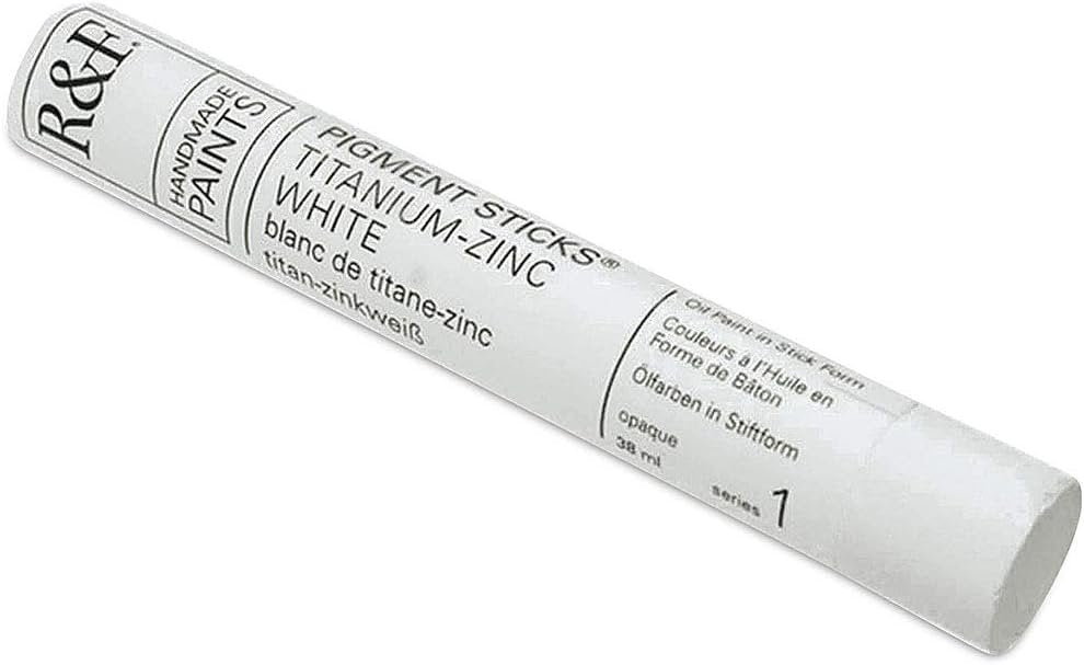 R&F Oil Pigment Stick, 1.28 Fl Oz (Pack of 1), Titanium-Zinc White