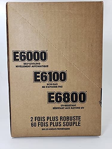 Eclectic Products 252011 12 Pack 10.2 oz. E6100 Industrial Strength Adhesive Non-Sag, Clear