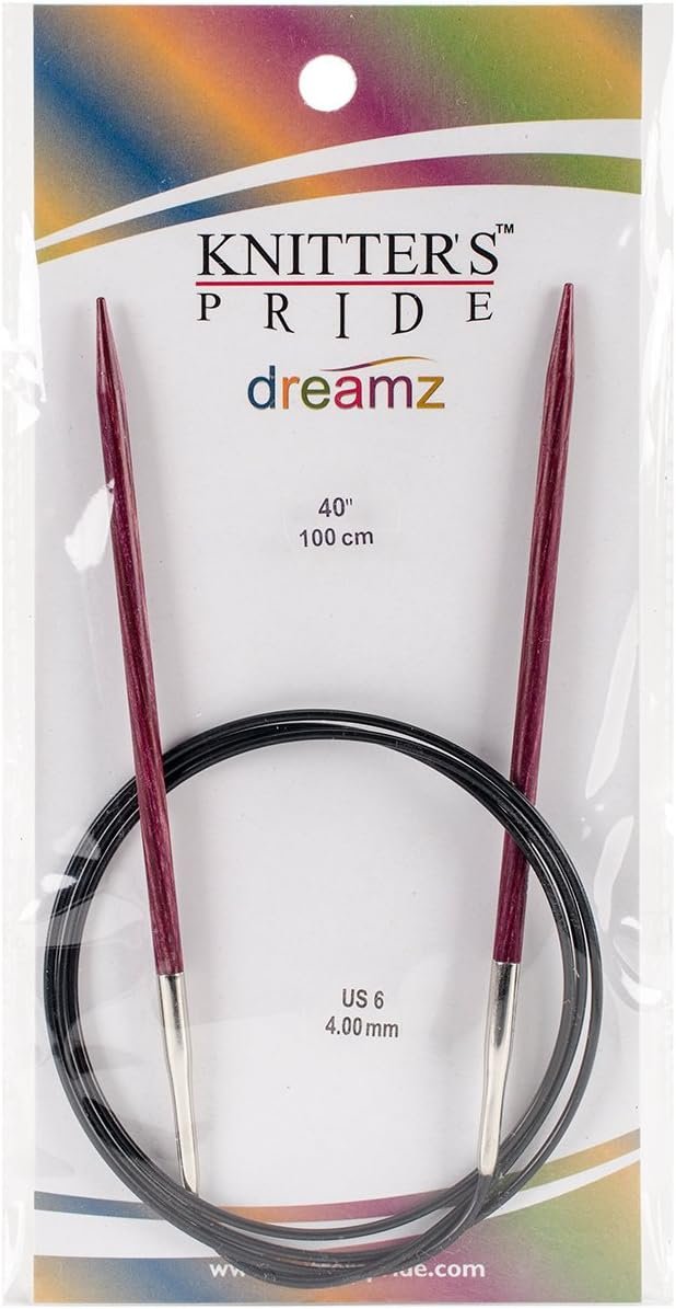 Knitter's Pride-Dreamz Fixed Circular Needles 40", Size 6/4mm
