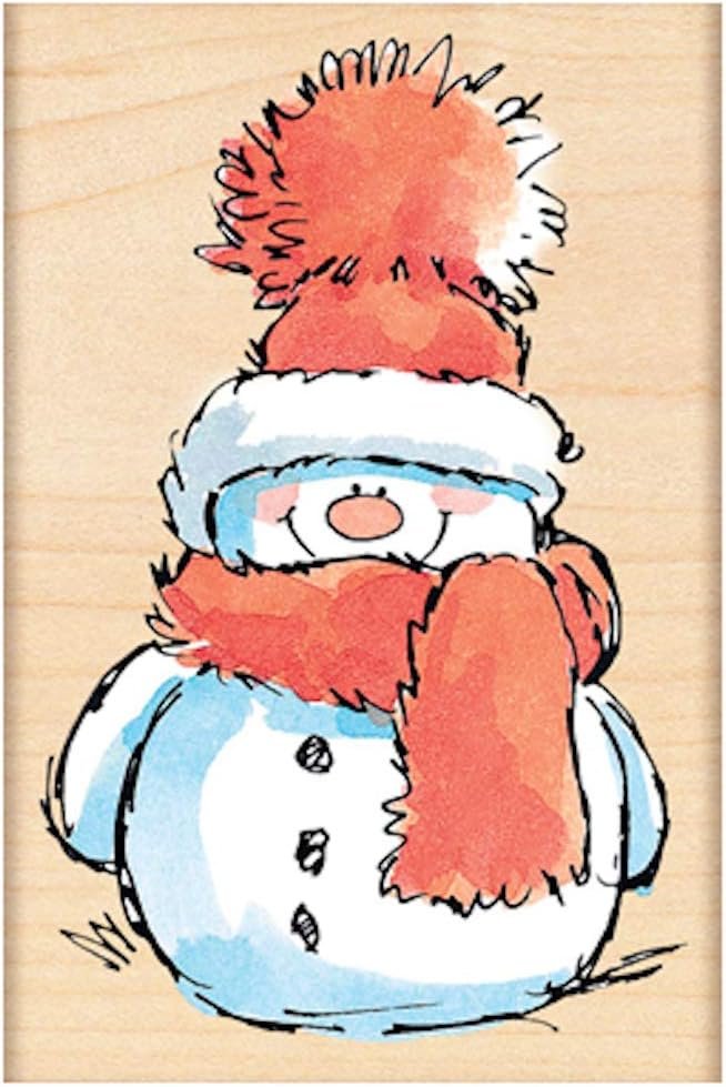 Penny Black 2521K Snowy Wood Mounted Rubber Stamp