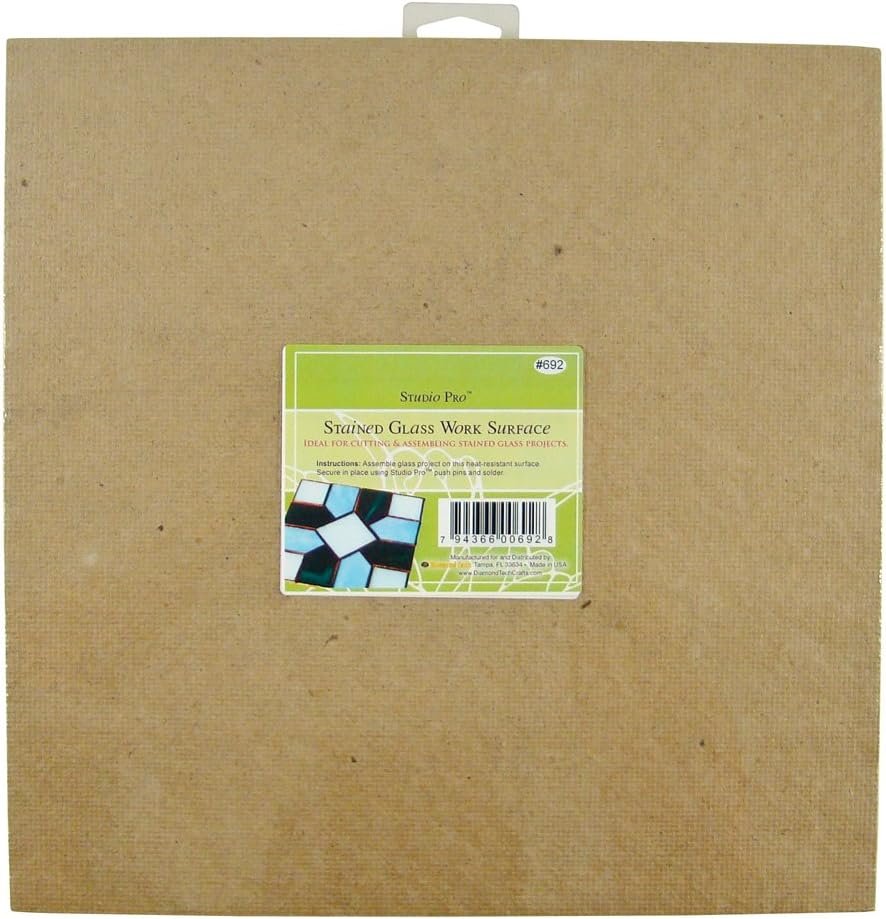 Studio Pro 692 - Heat Resistant Stained Glass Work Surface - 12" X 12"