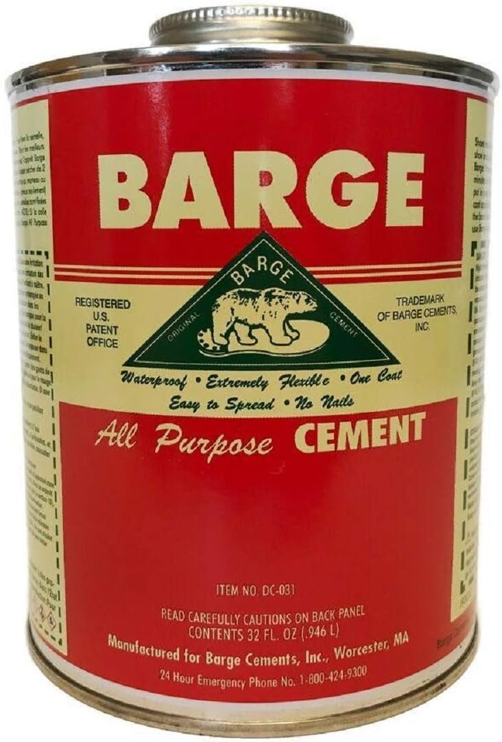 Barge All-Purpose Cement Rubber Leather Shoe Waterproof Glue 1 Qt (O.946 L) (32 Ounces)