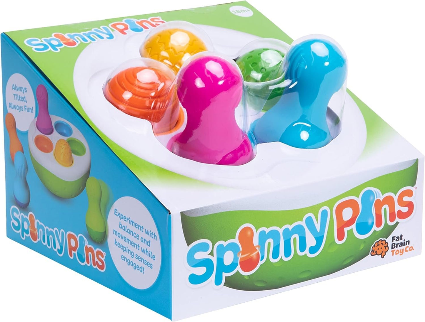 Fat Brain Toys SpinnyPins - Sensory & Motor Skills Toy for Babies & Toddlers