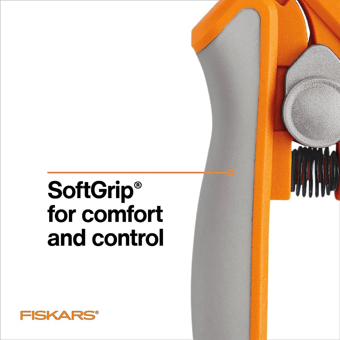 Fiskars Premier No. 8 Easy Action Sewing and Crafting Scissors - Spring Action Fabric & Craft Scissors - White