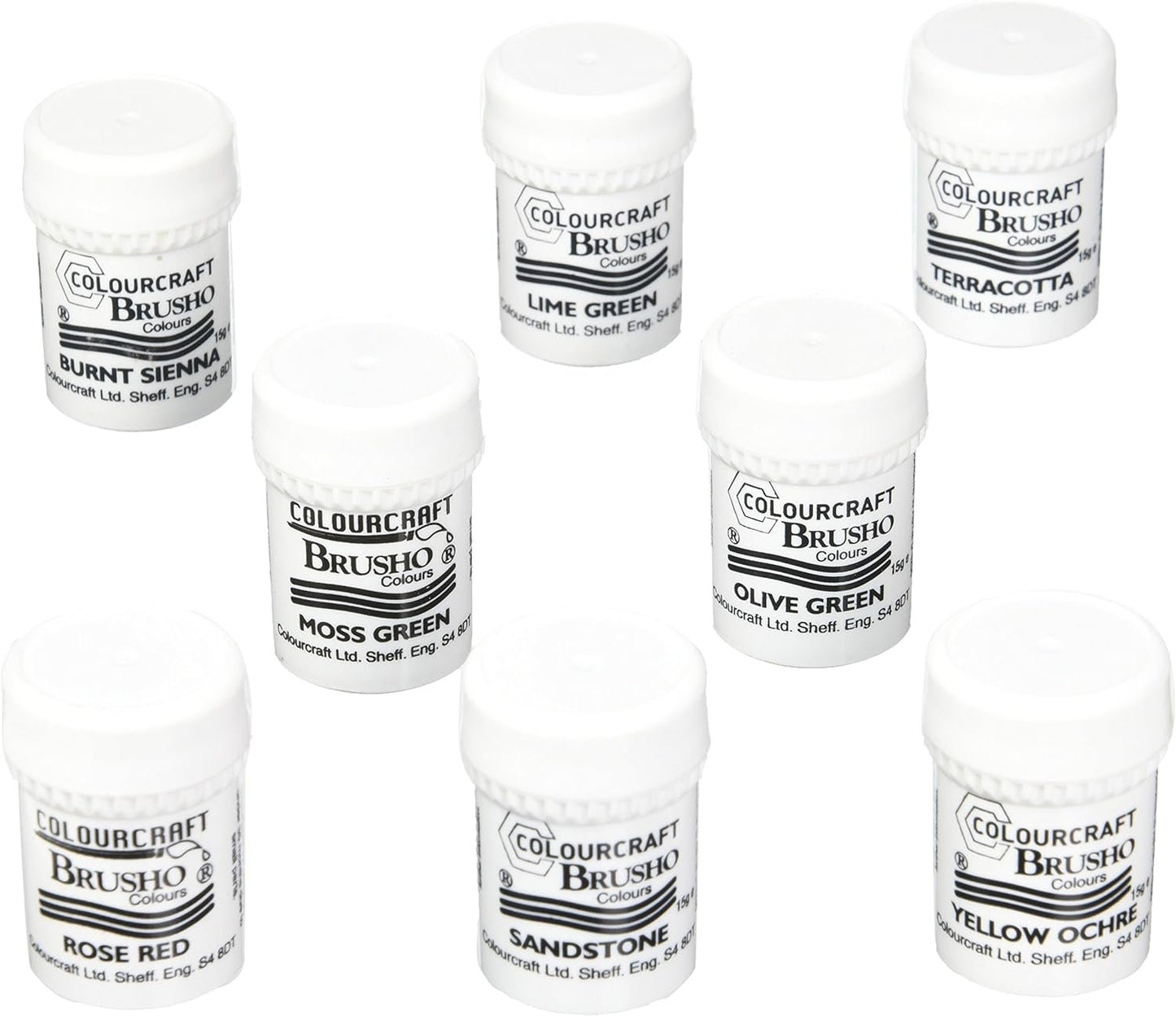 Brusho by Colourcraft Brusho Crystal Colour Set, 8 Count (Pack of 1)