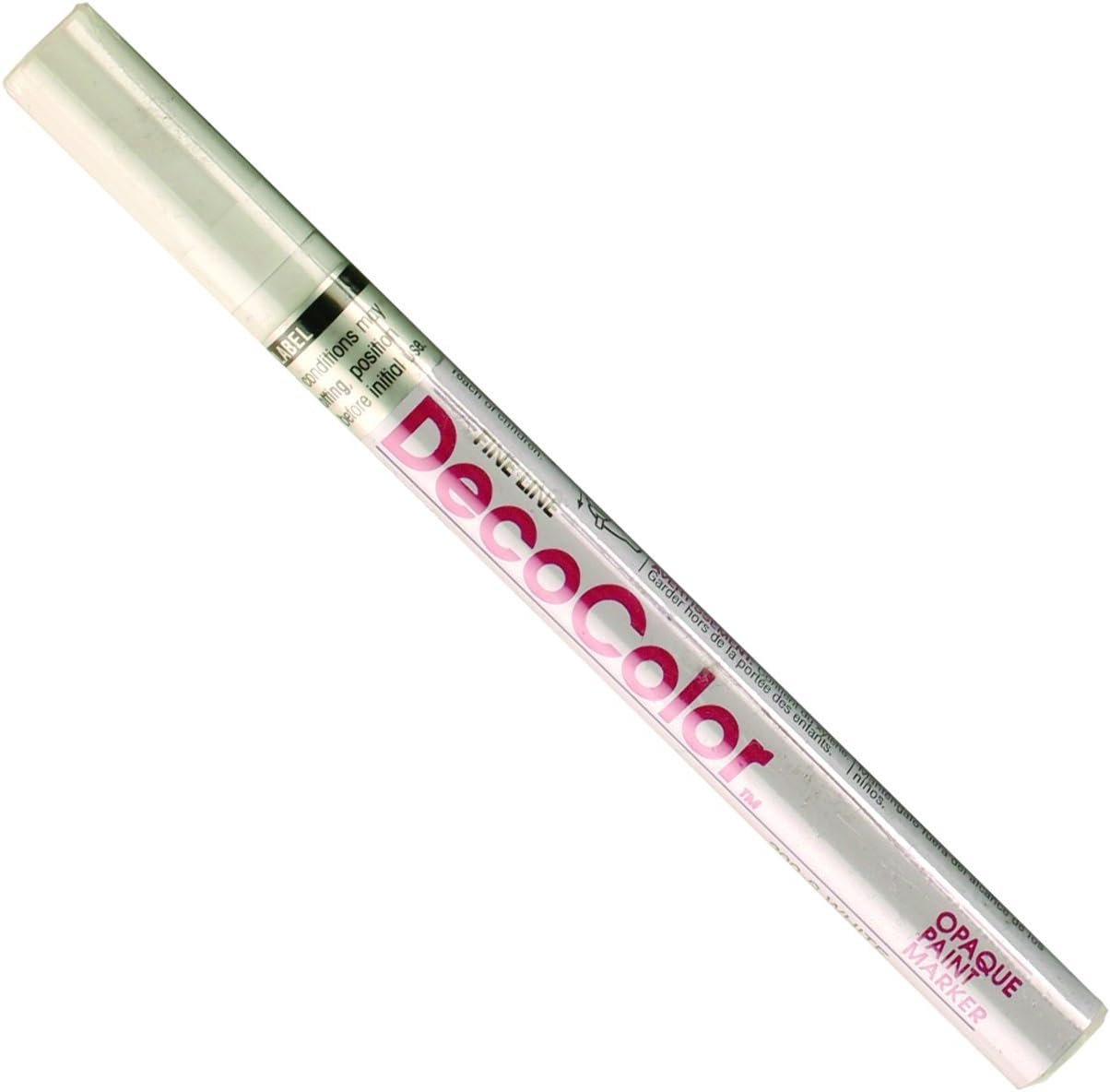 UCHIDA 200-C-0 Marvy Deco Color Fine Point Paint Marker, White