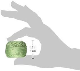 DMC Pearl Cotton Ball Size 8 87yd, Light Pistachio Green