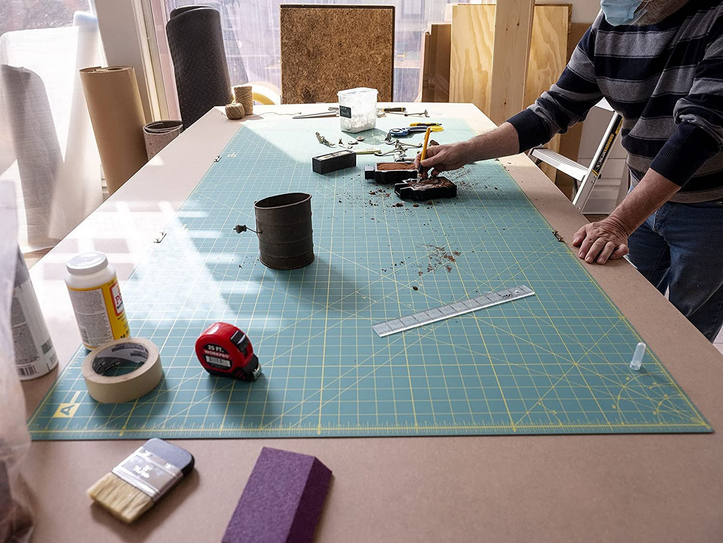 OLFA 35x70 Cutting Mat, Green