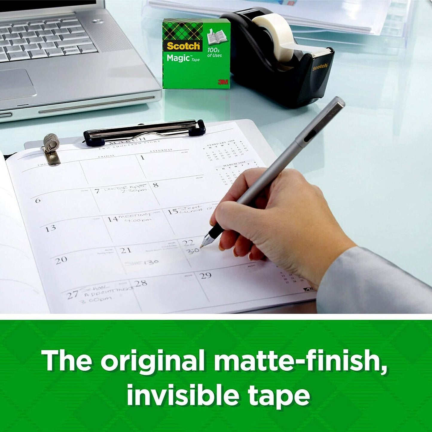 Scotch Double Sided Tape with Dispenser, Narrow Width,(VAR)