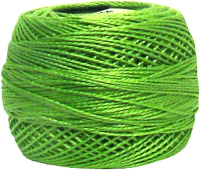 DMC 116 8-704 Pearl Cotton Thread Balls, Bright Chartreuse, Size 8